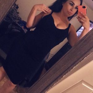 Black Pencil form fitting dress